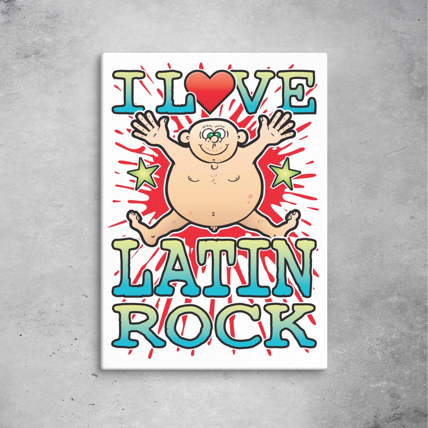 Latin Rock 51x71cm Canvas Print