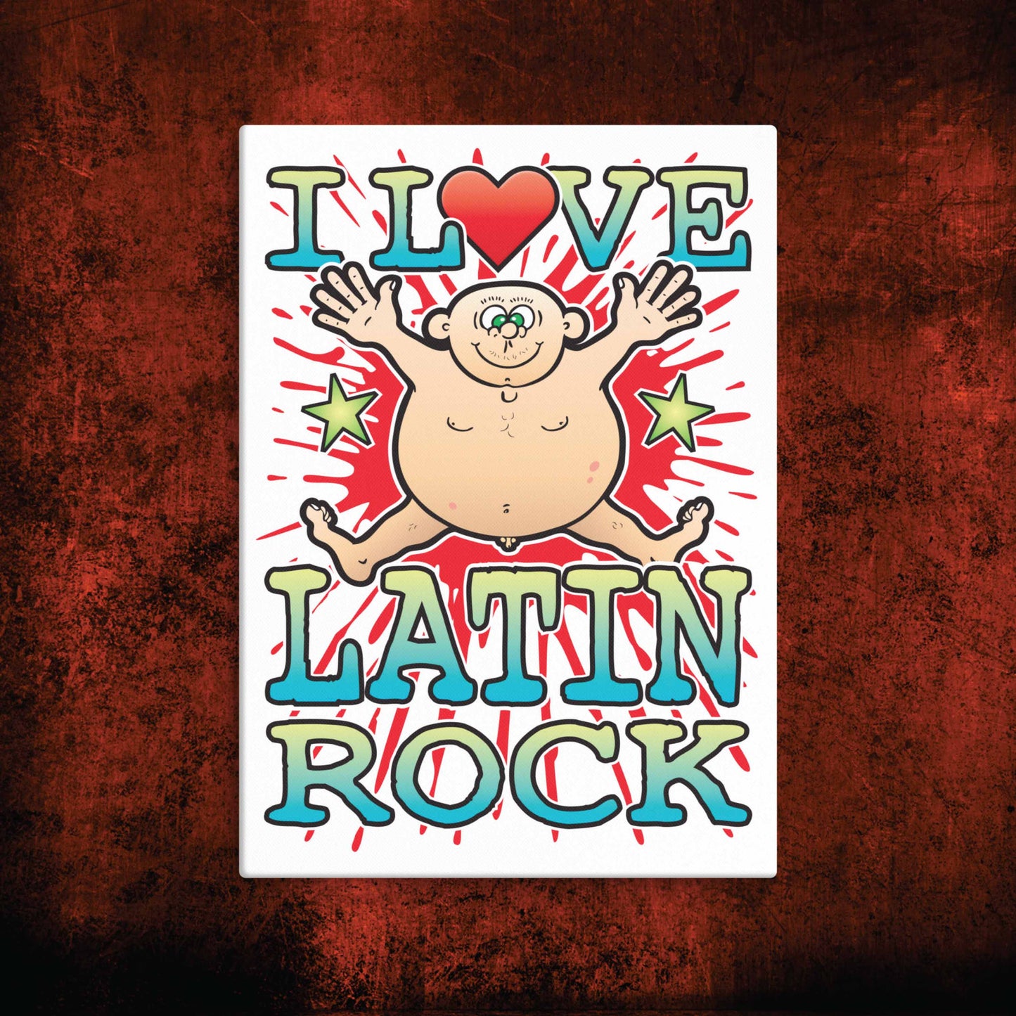 Latin Rock Canvas Print 30x40cm