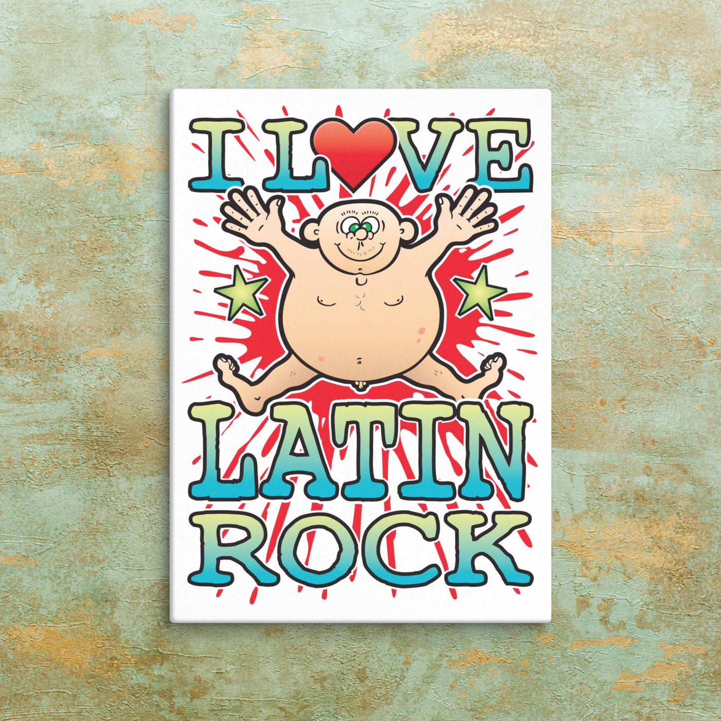 Latin Rock Canvas Print 30x40cm