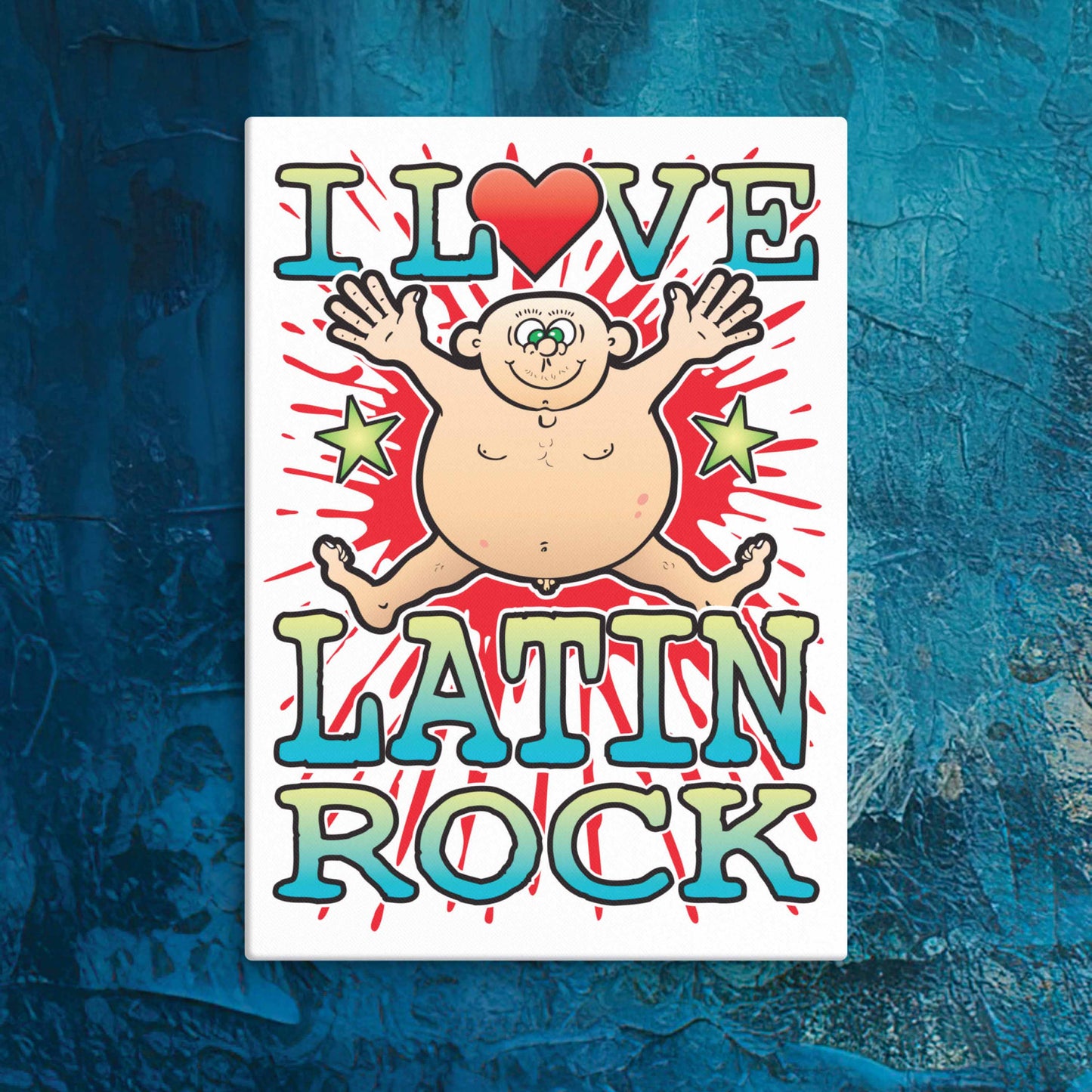 Latin Rock Canvas Print 30x40cm