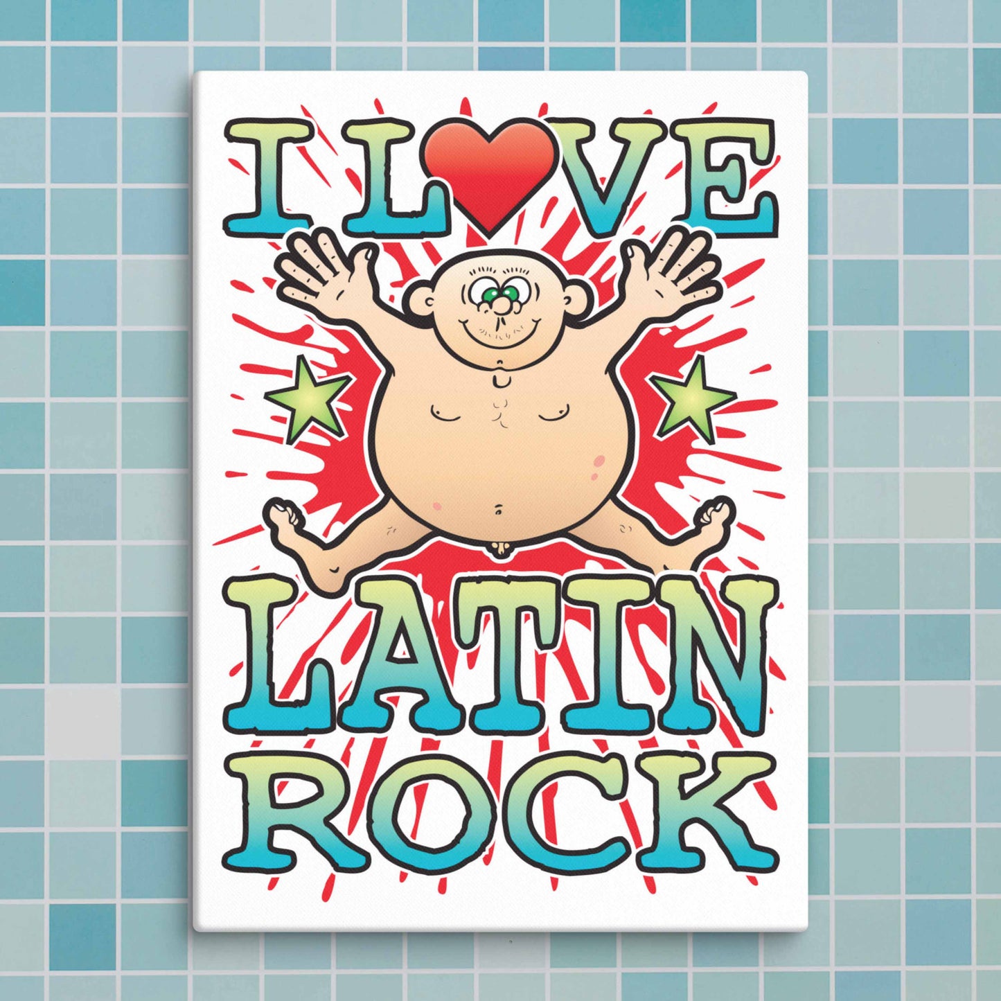 Latin Rock Canvas Print 30x40cm