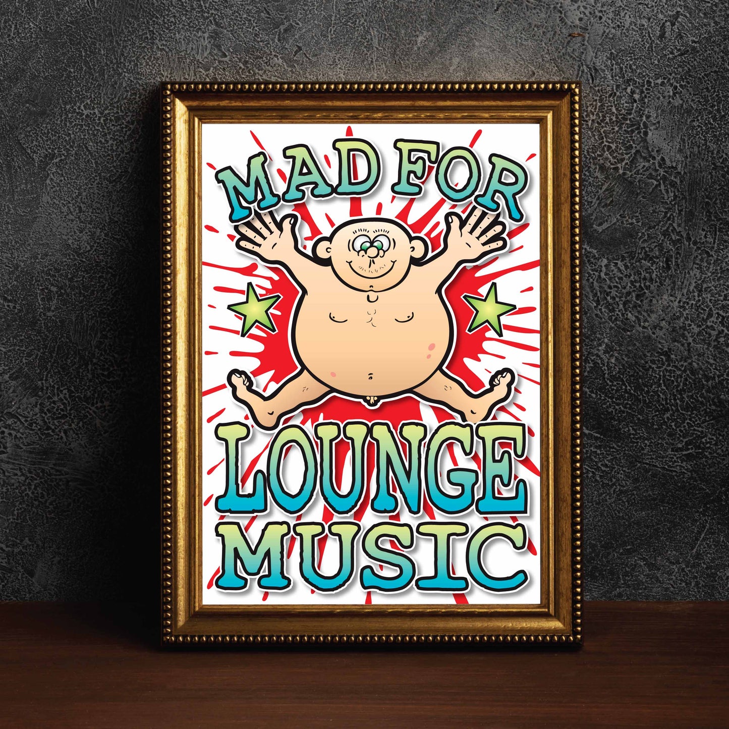 Lounge Music Art Print / Mad For Music Poster / Wall Décor