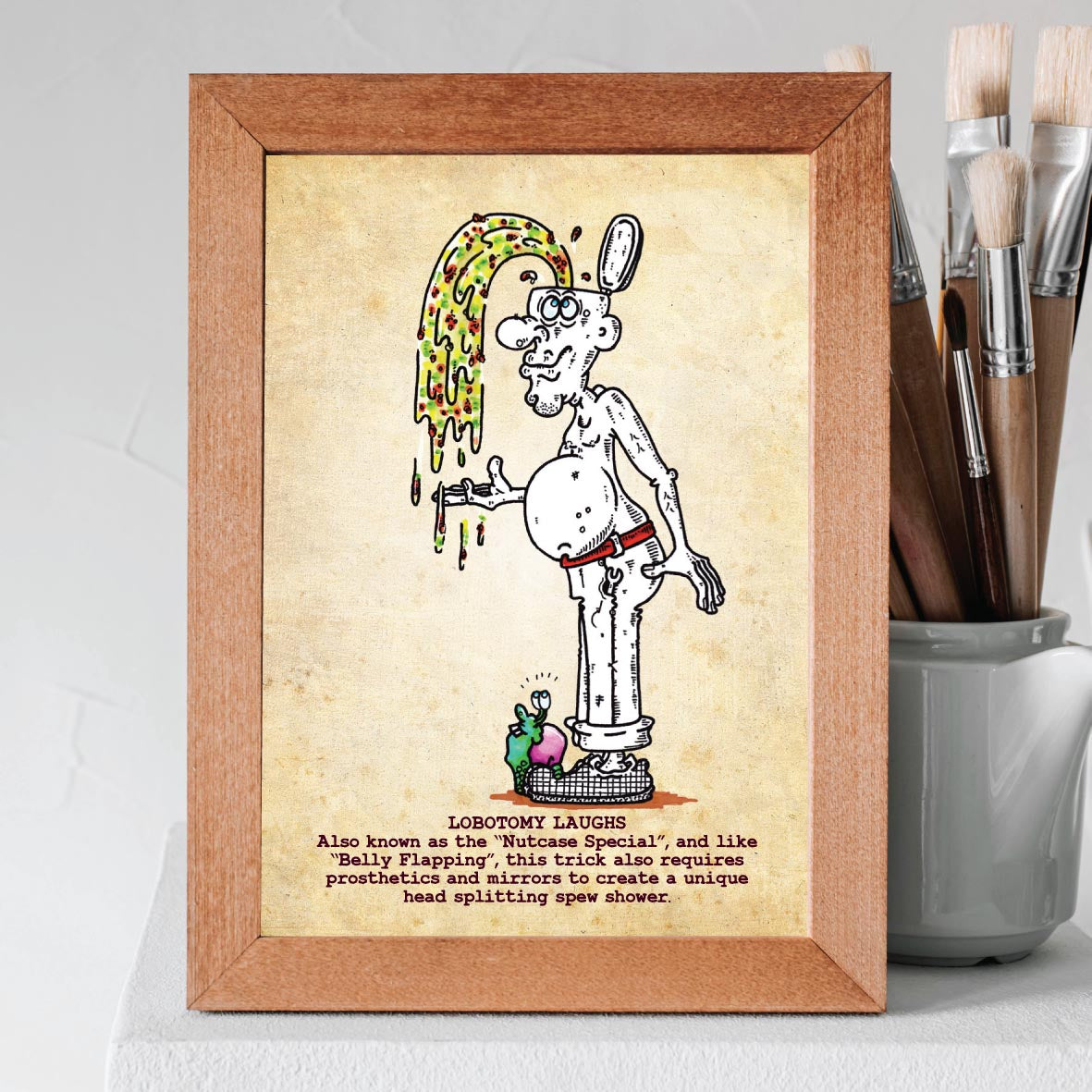 Lobotomy Laughs Art Print