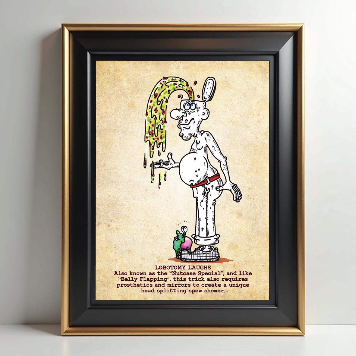 Lobotomy Laughs Art Print