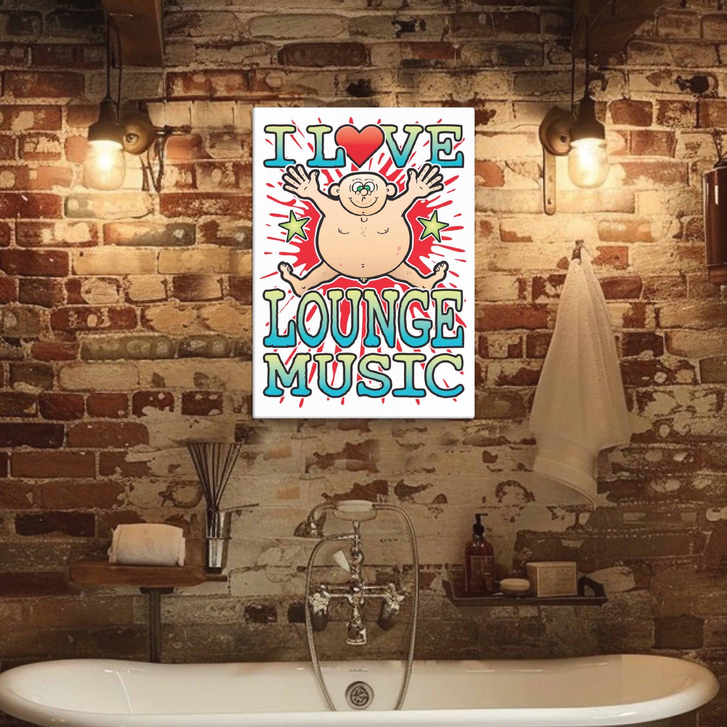 Lounge Music Canvas Print 30x40cm