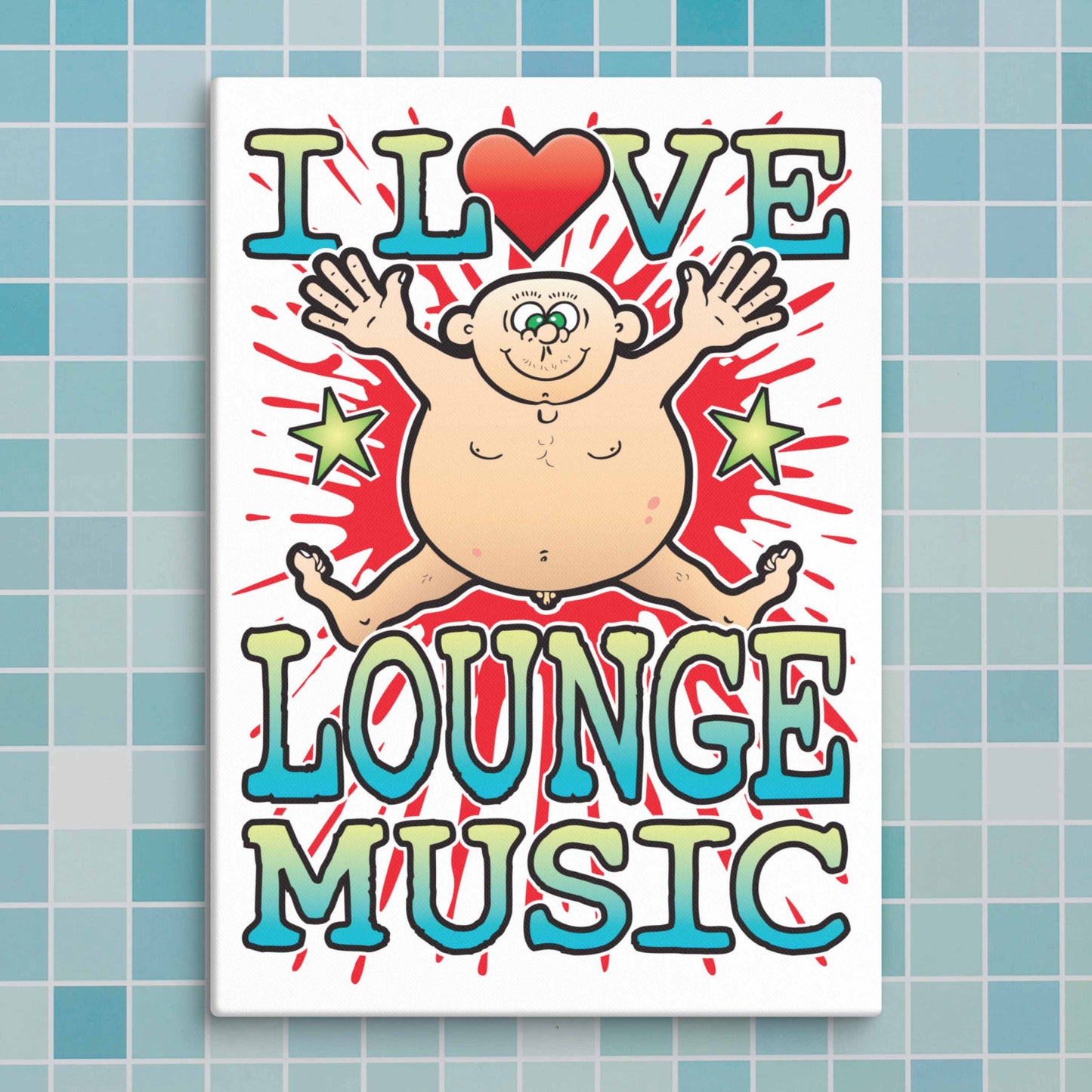 Lounge Music Canvas Print 30x40cm