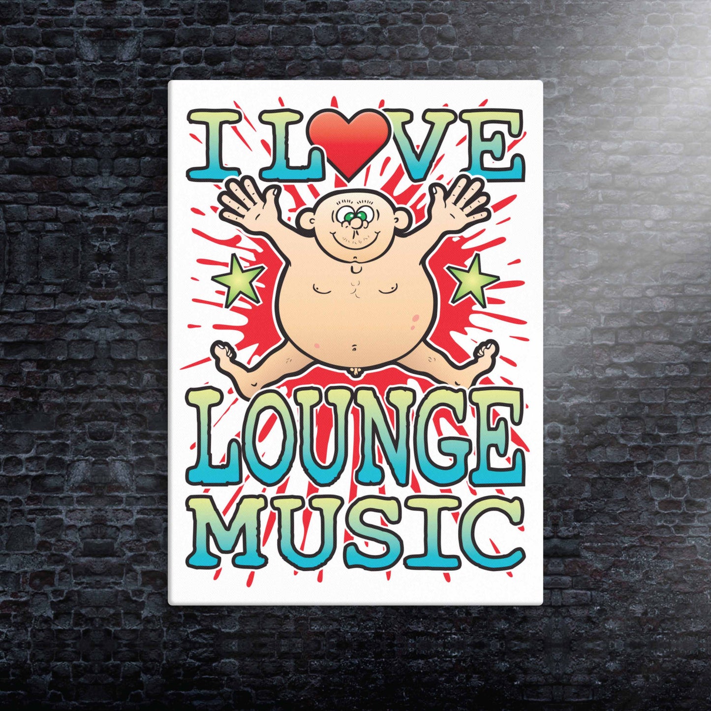 Lounge Music Canvas Print 30x40cm