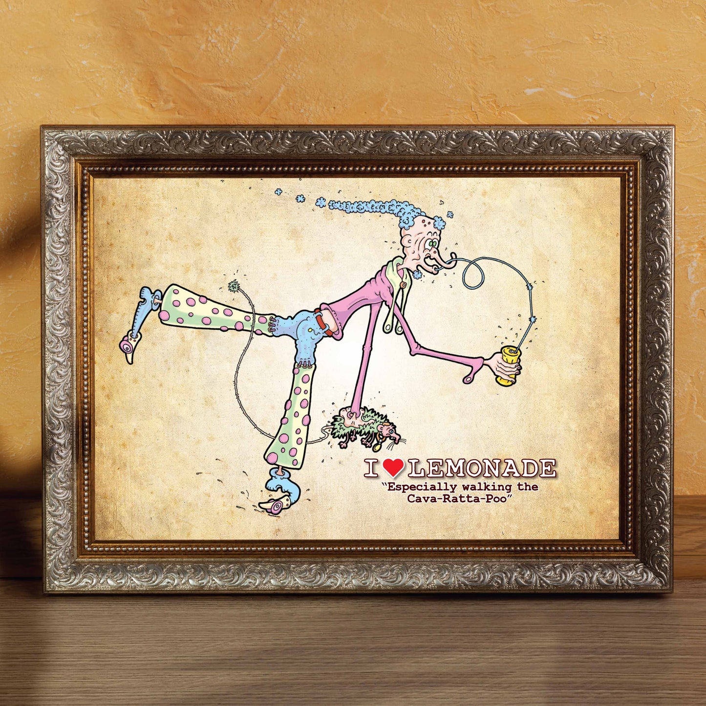 I Love Lemonade Cartoon Art Print