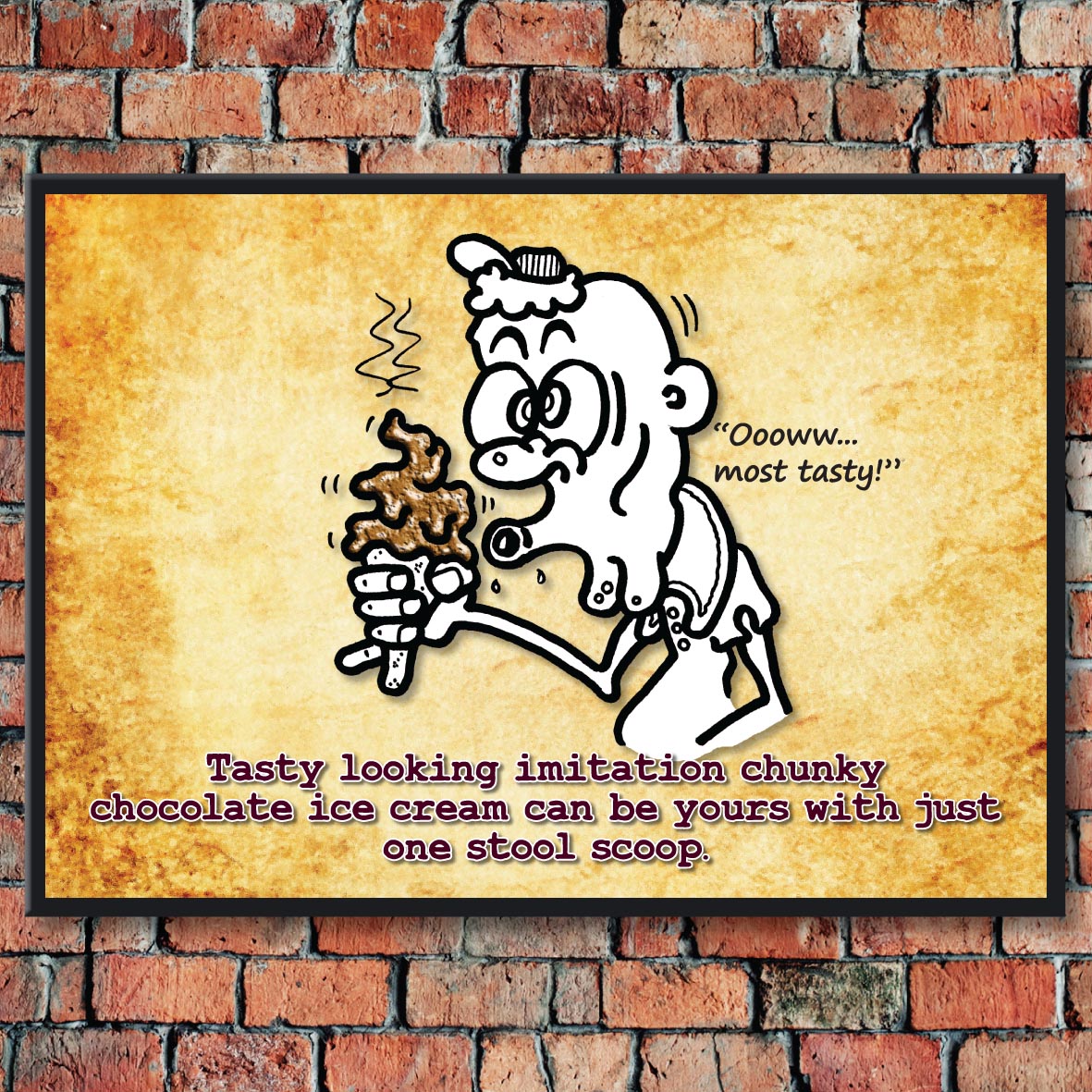 Lush Ice Cream Cartoon Art Print