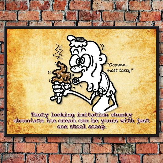 Lush Ice Cream Cartoon Art Print