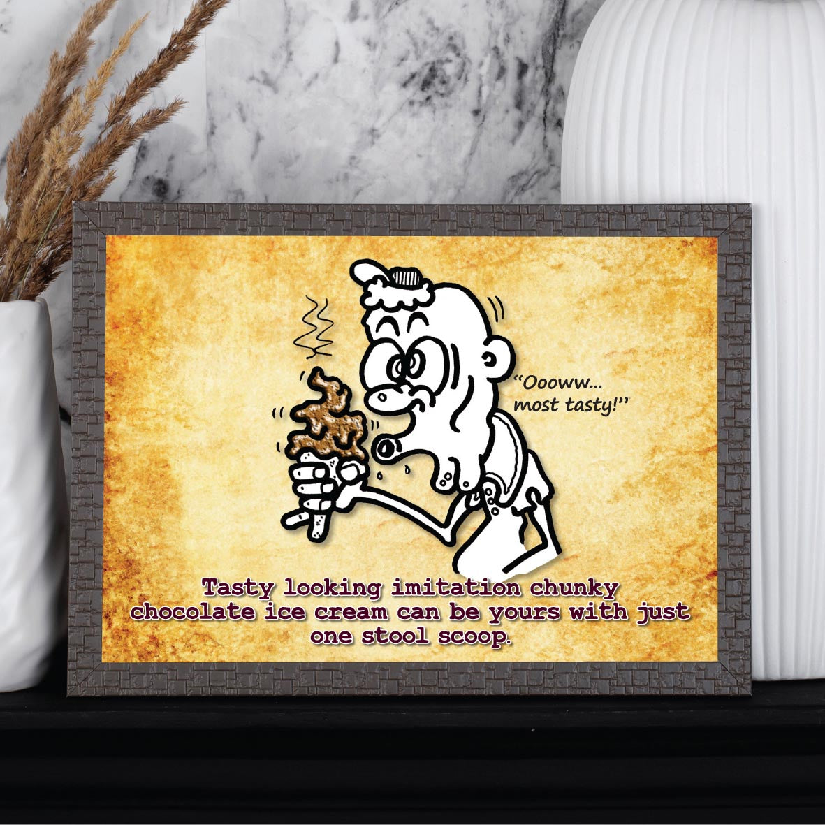 Lush Ice Cream Cartoon Art Print