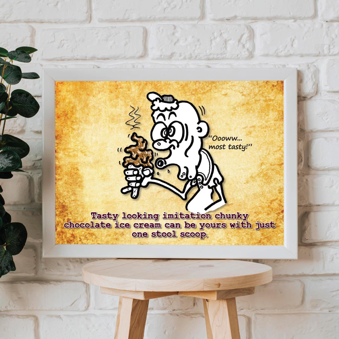 Lush Ice Cream Cartoon Art Print