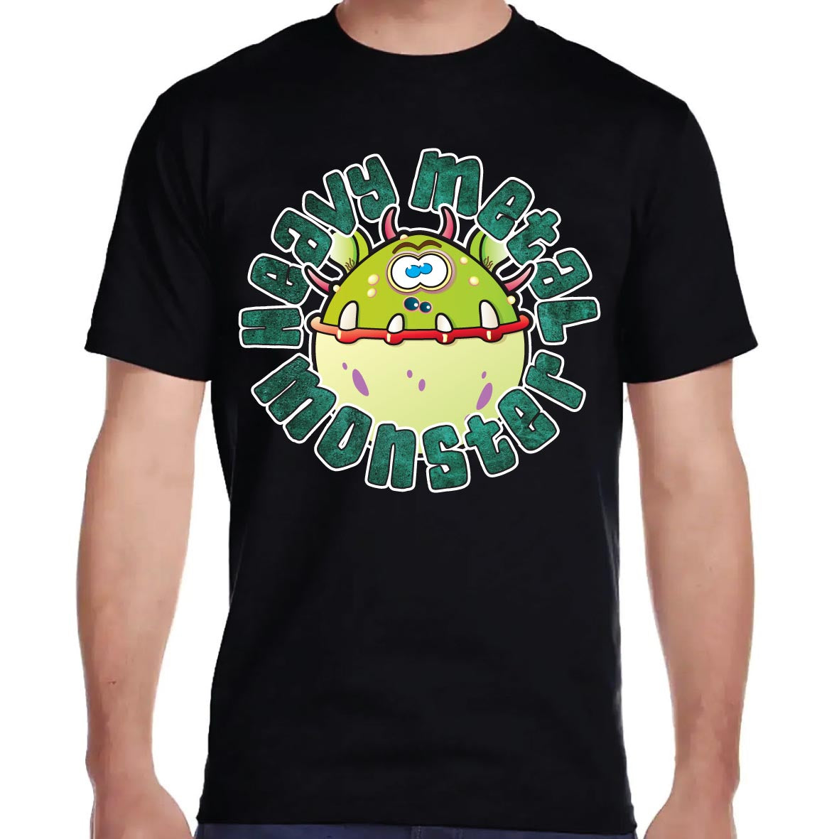 Heavy Metal Monster Cotton T-Shirt