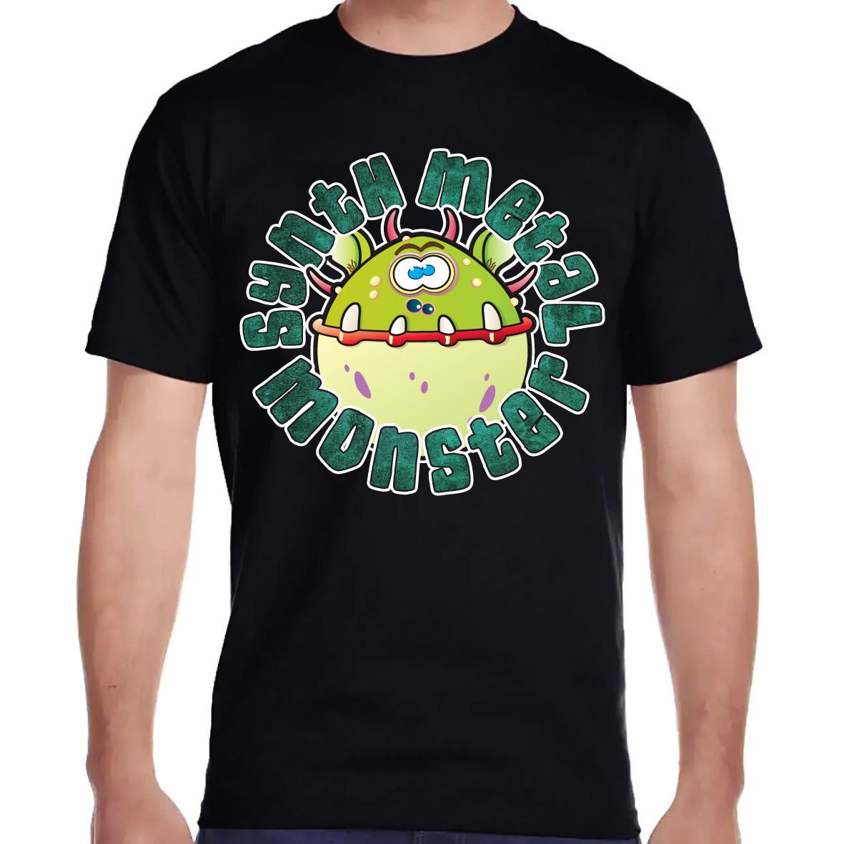 Synth Metal Monster Cotton T-Shirt