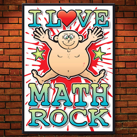 Math Rock Art Print / Love Music Poster / Wall Décor / Rock Guru