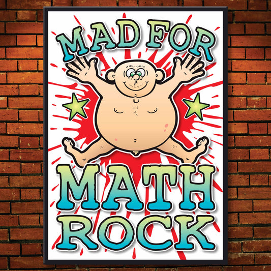 Math Rock Art Print / Mad For Music Poster / Wall Décor