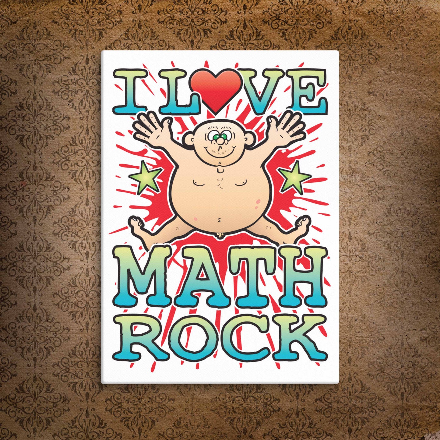 Math Rock Canvas Print 30x40cm