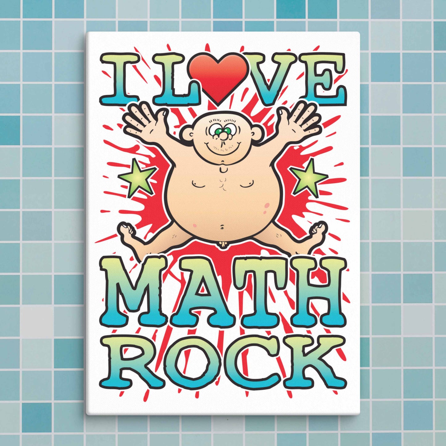 Math Rock Canvas Print 30x40cm