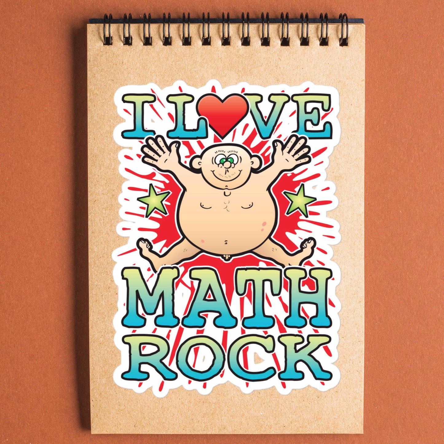 Math Rock Vinyl Kiss-Cut Sticker / 14 x 10cm