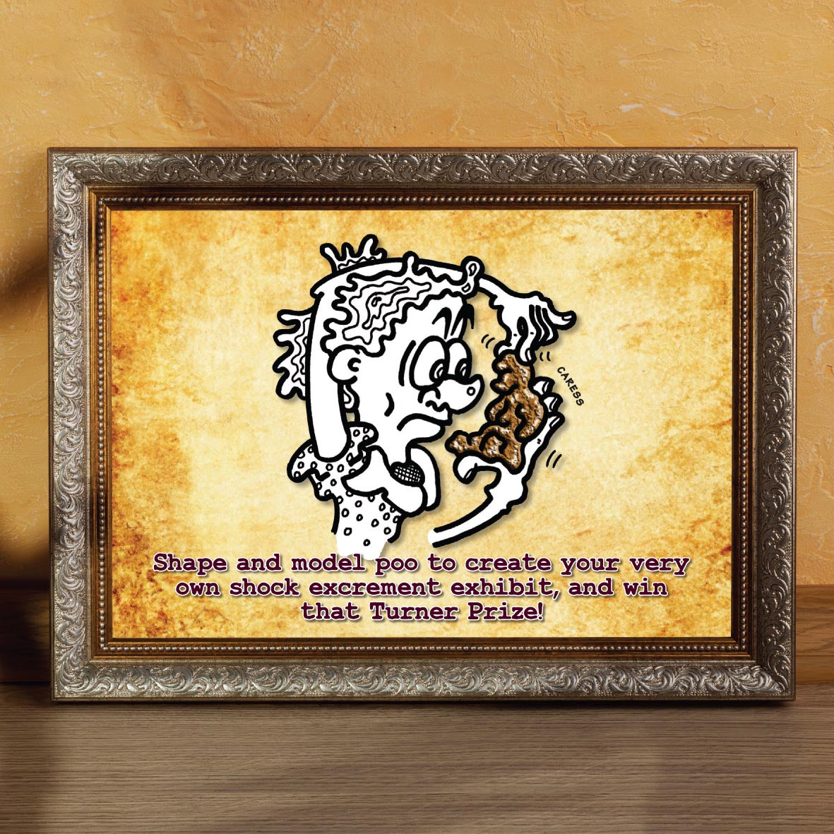 Modelling Clay Cartoon Art Print