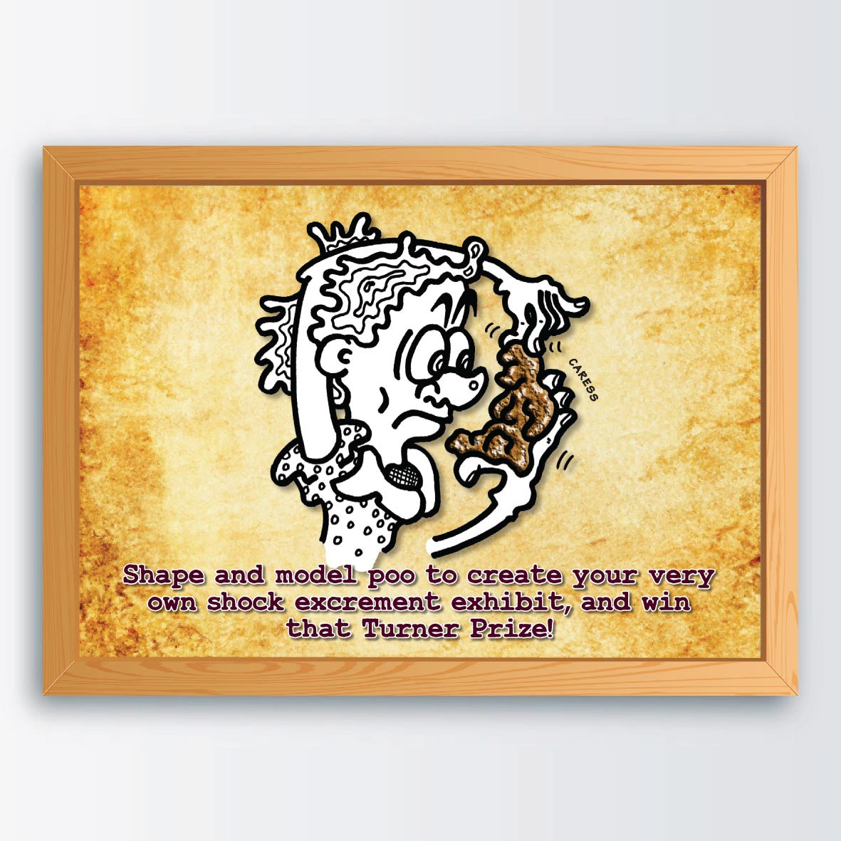 Modelling Clay Cartoon Art Print