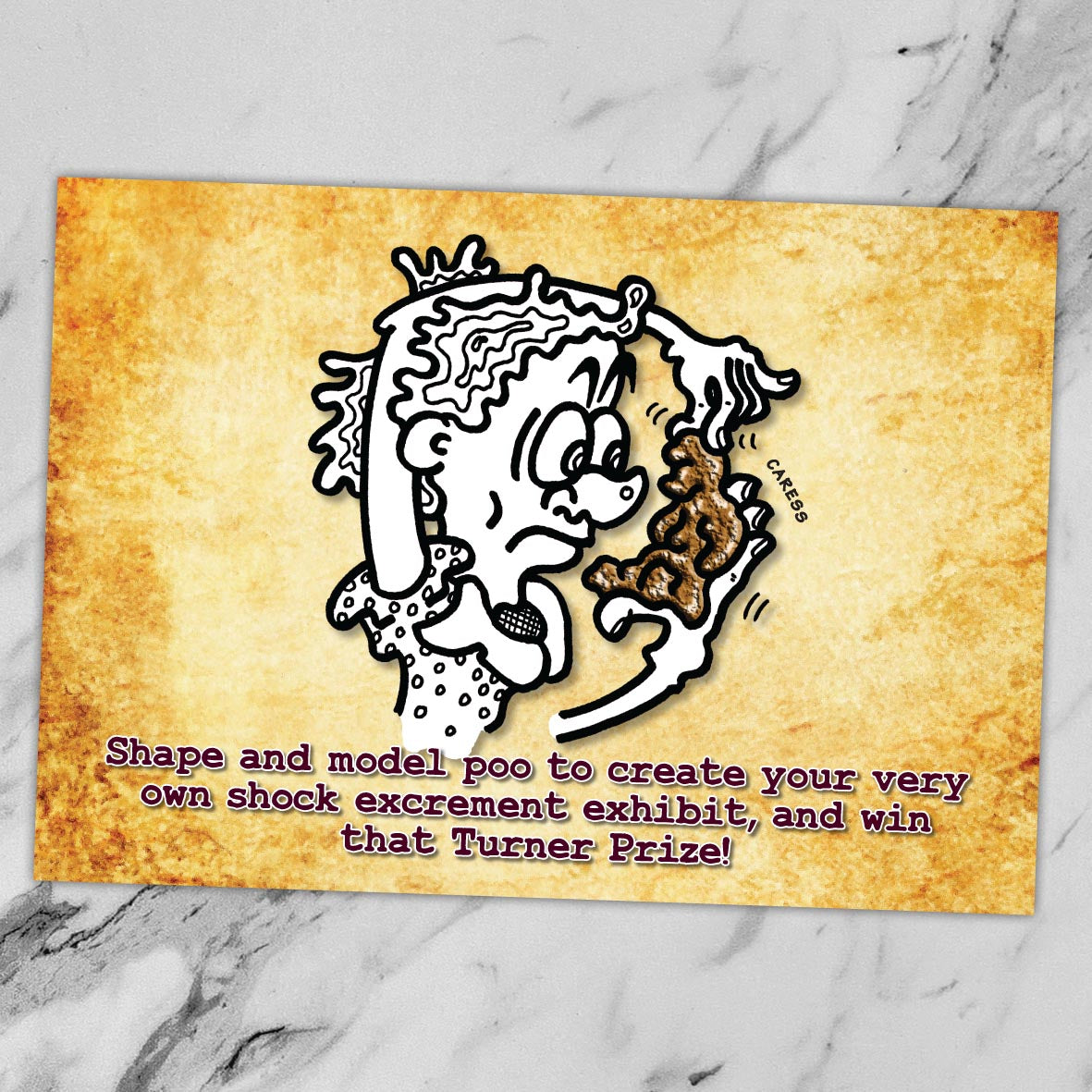 Modelling Clay Cartoon Art Print