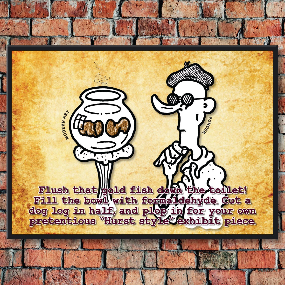 Modern Art Cartoon Art Print