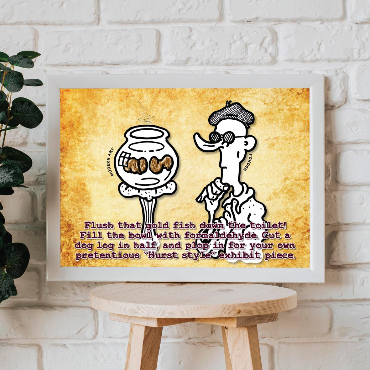 Modern Art Cartoon Art Print