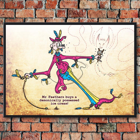 Mr. Feathers Art Print