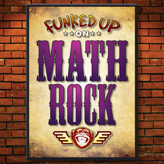 Math Rock Art Print / Poster / Birthday Card / Greetings Card