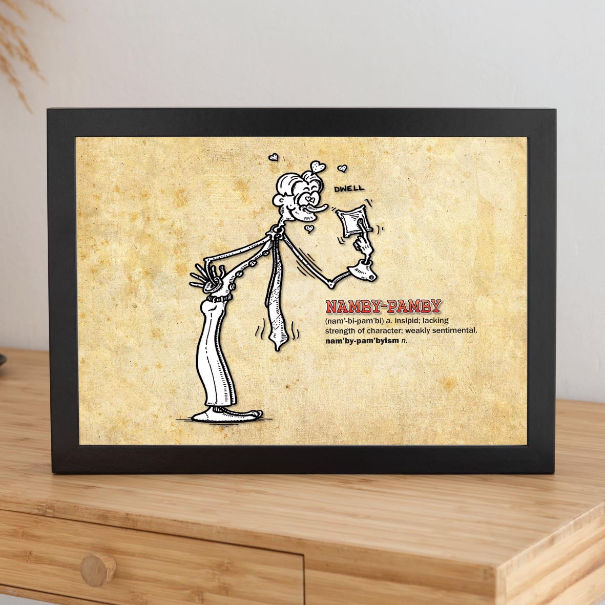 Namby-Pamby Cartoon Art Print