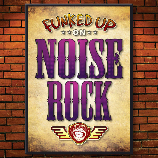 Noise Rock Art Print / Poster / Birthday Card / Greetings Card