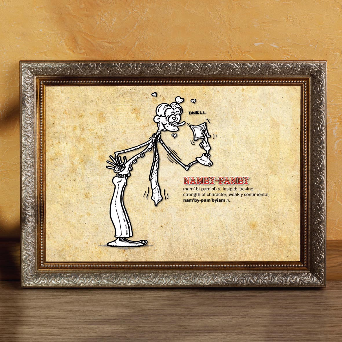 Namby-Pamby Cartoon Art Print