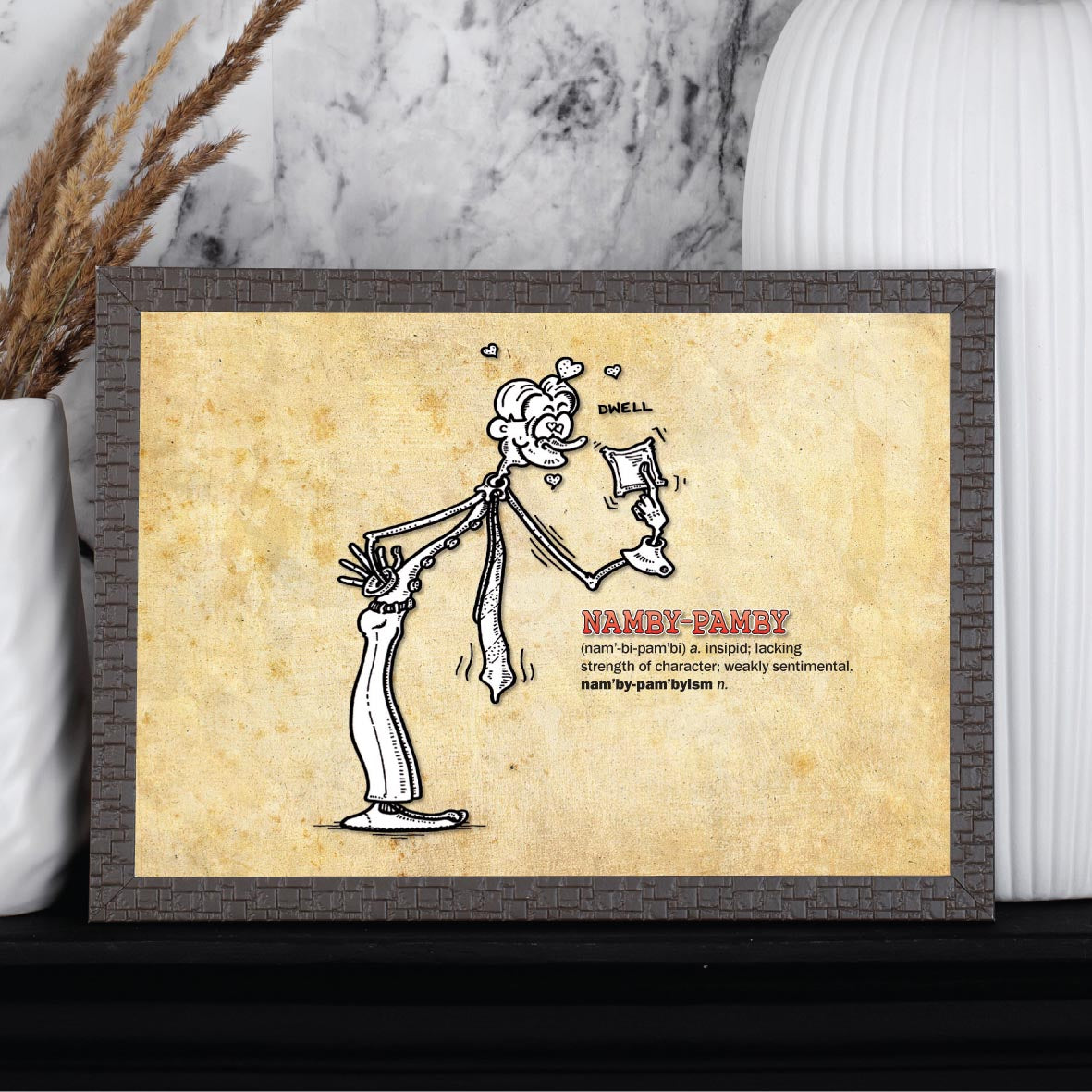 Namby-Pamby Cartoon Art Print