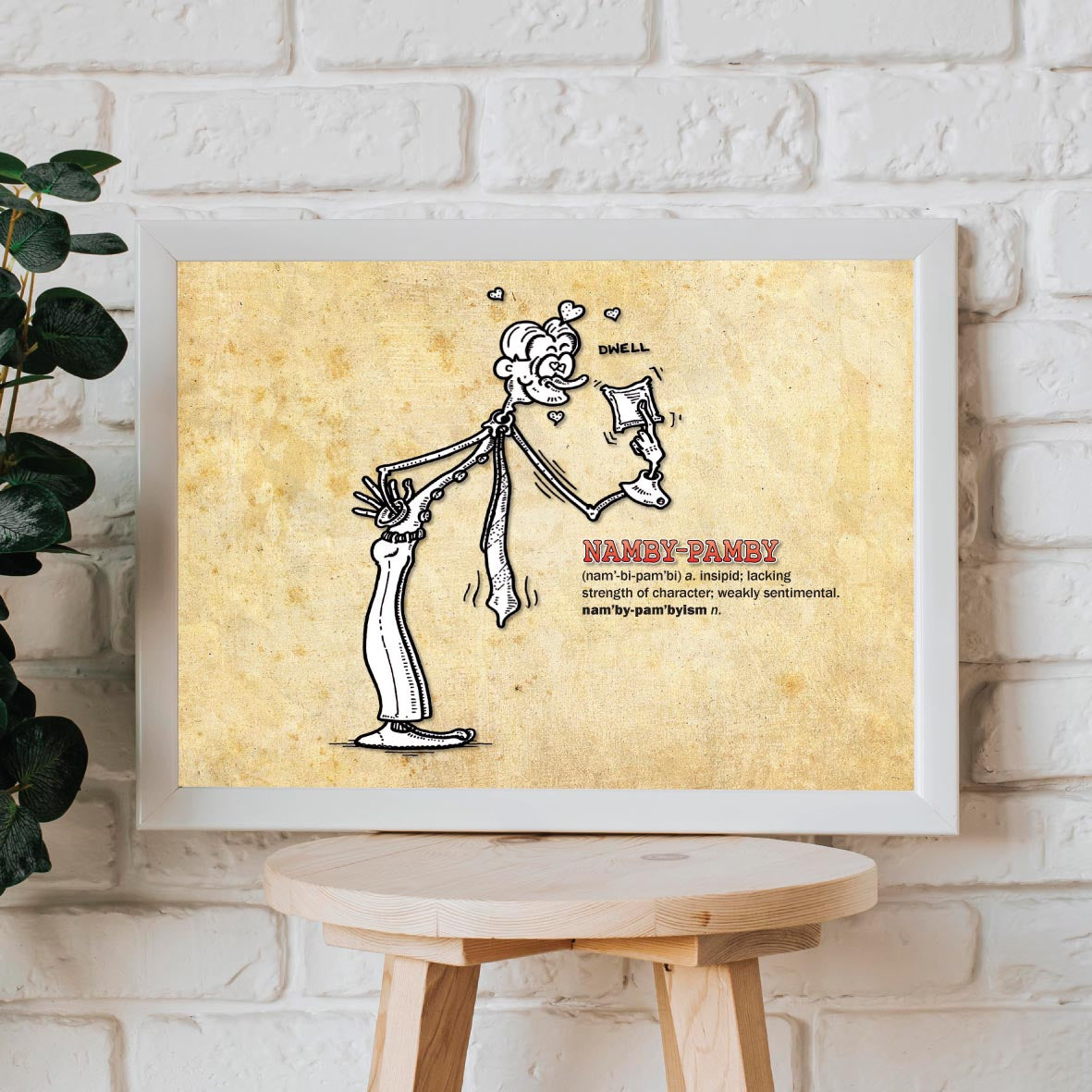 Namby-Pamby Cartoon Art Print