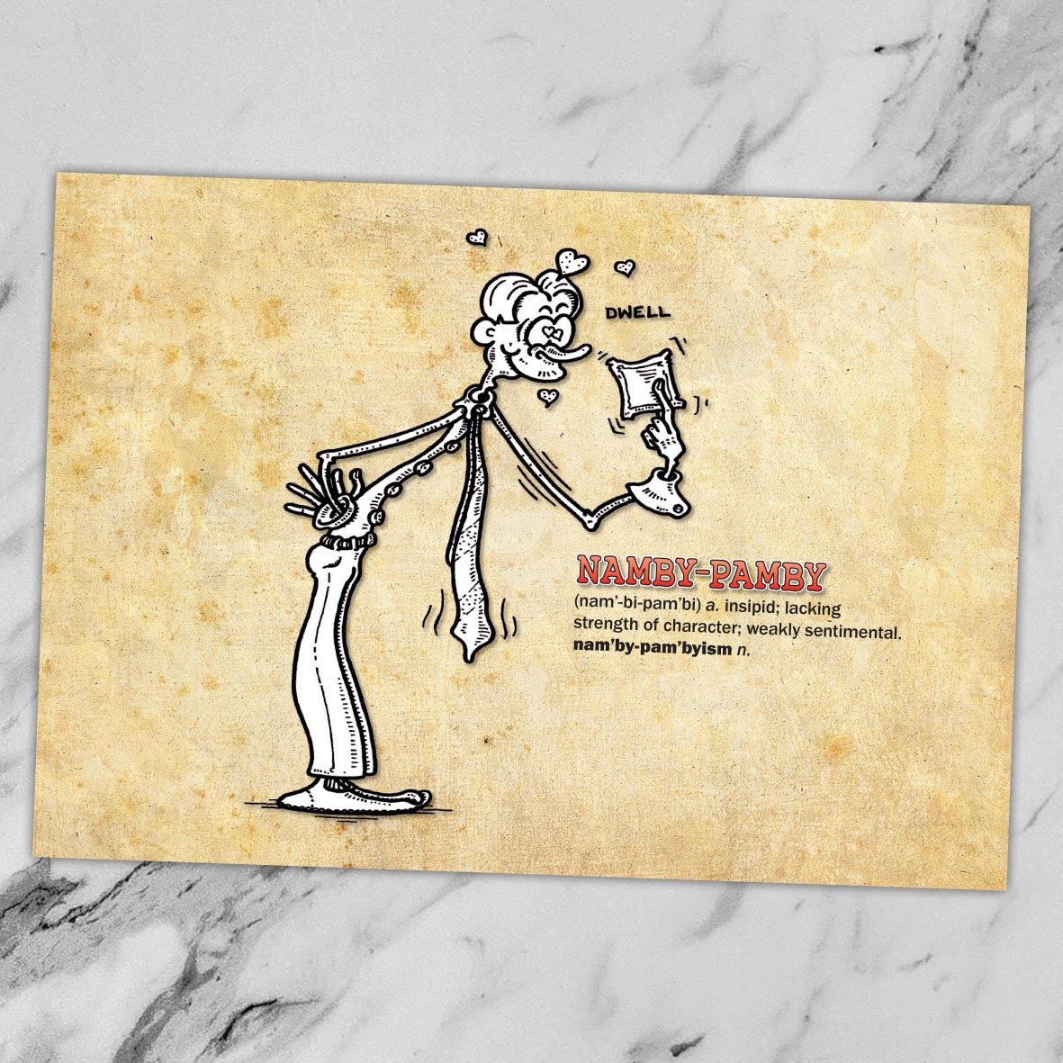 Namby-Pamby Cartoon Art Print