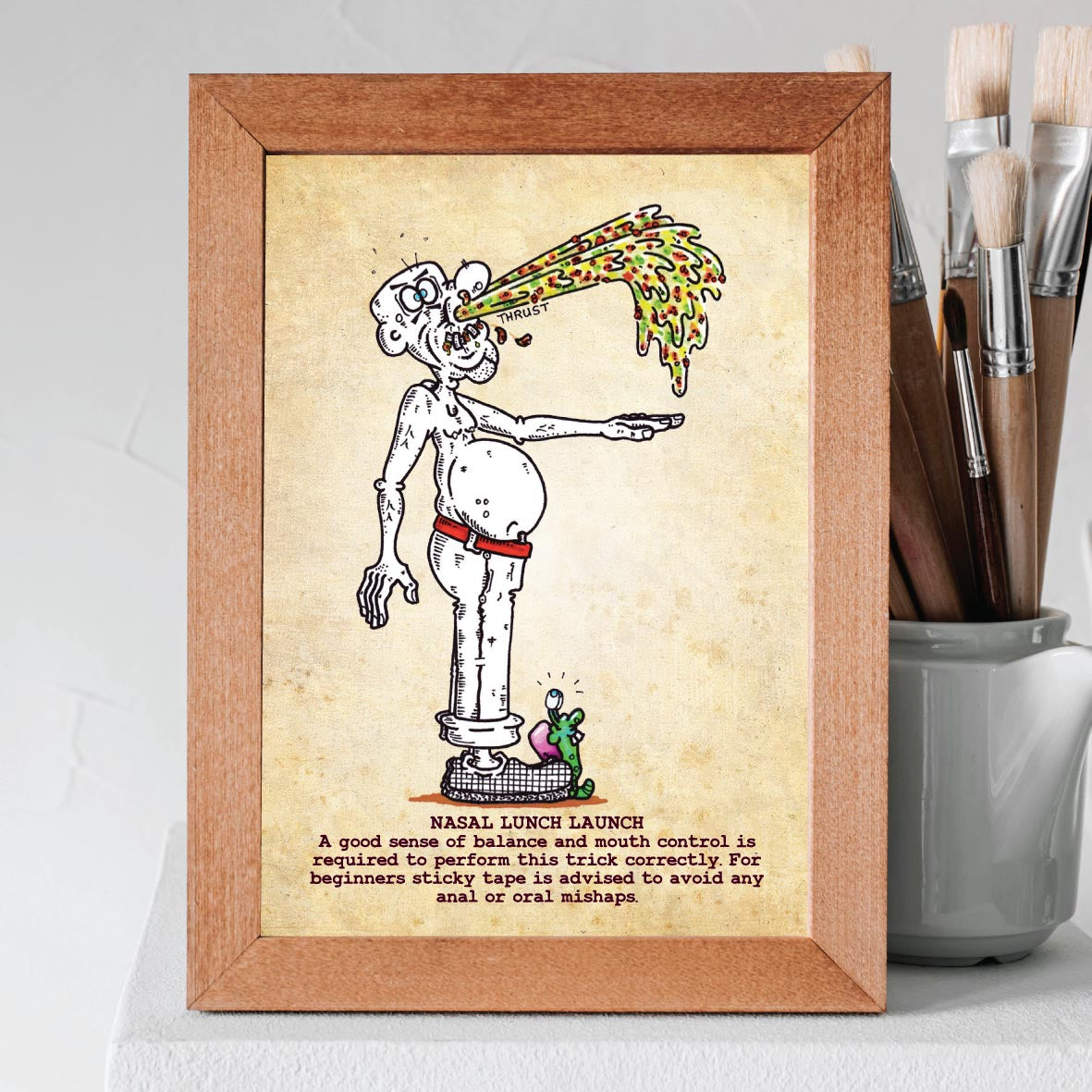Nasal Lunch Launch Art Print