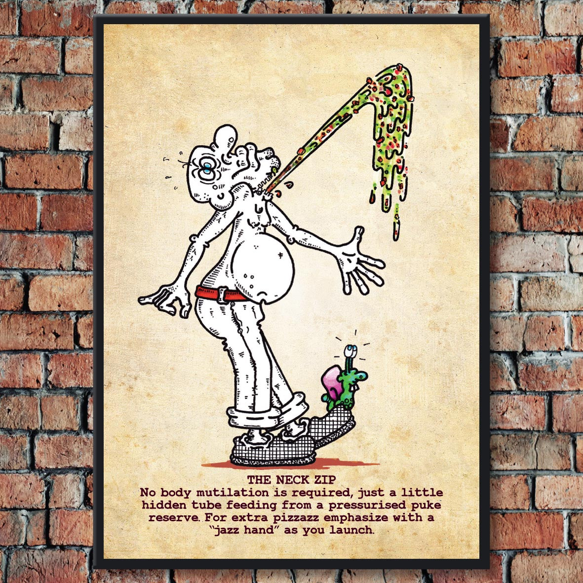 The Neck Zip Art Print