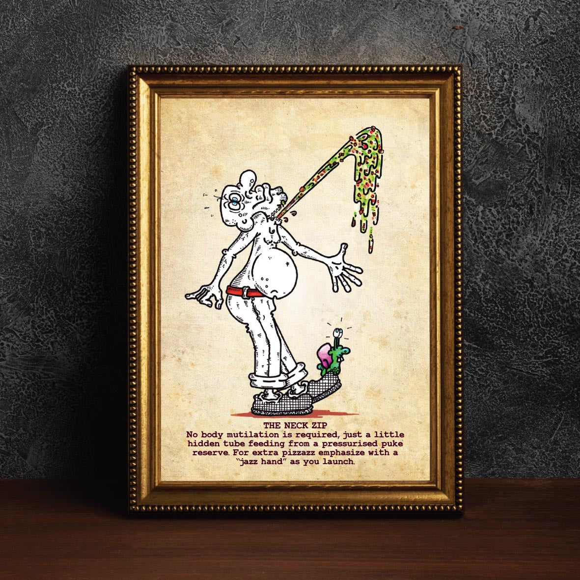 The Neck Zip Art Print