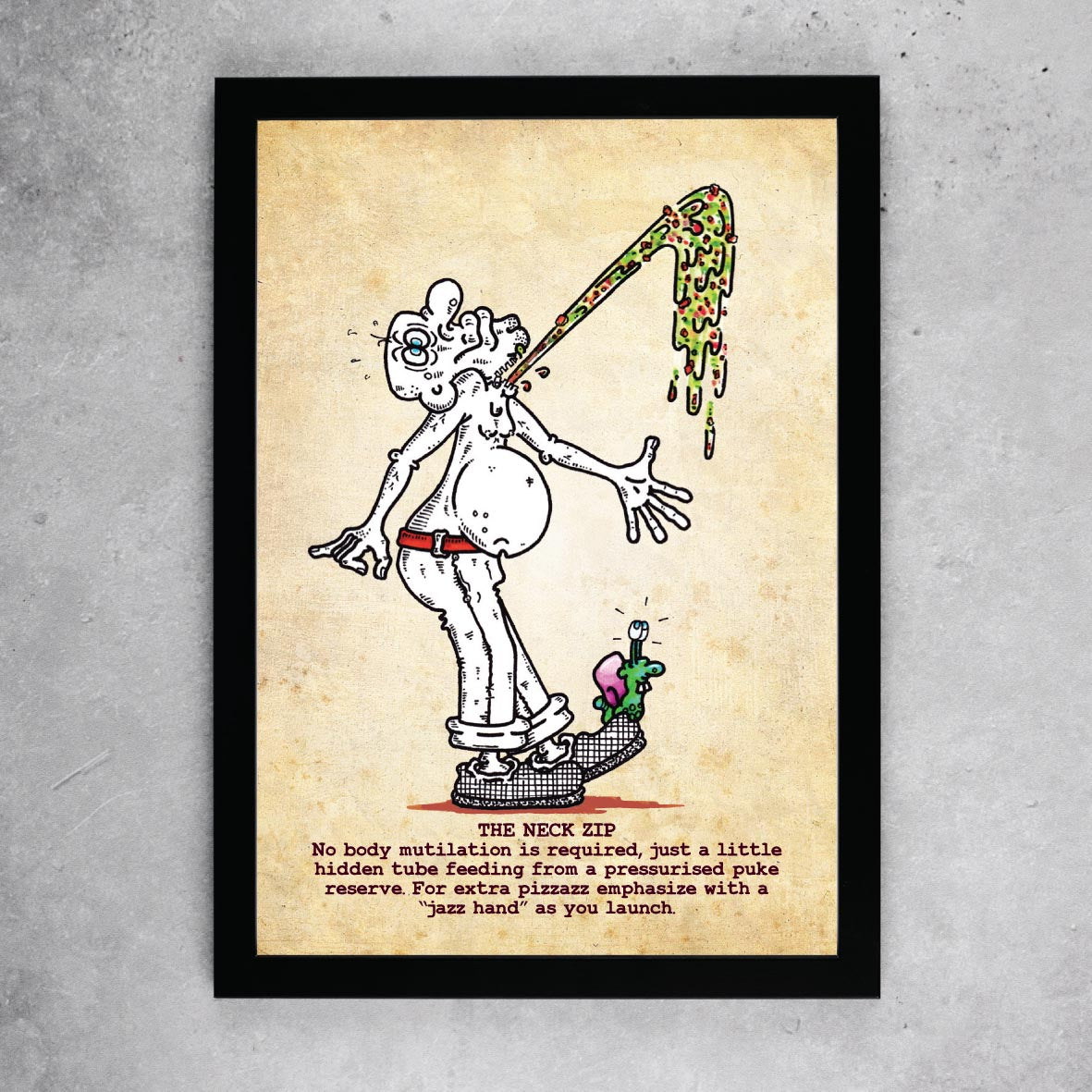 The Neck Zip Art Print