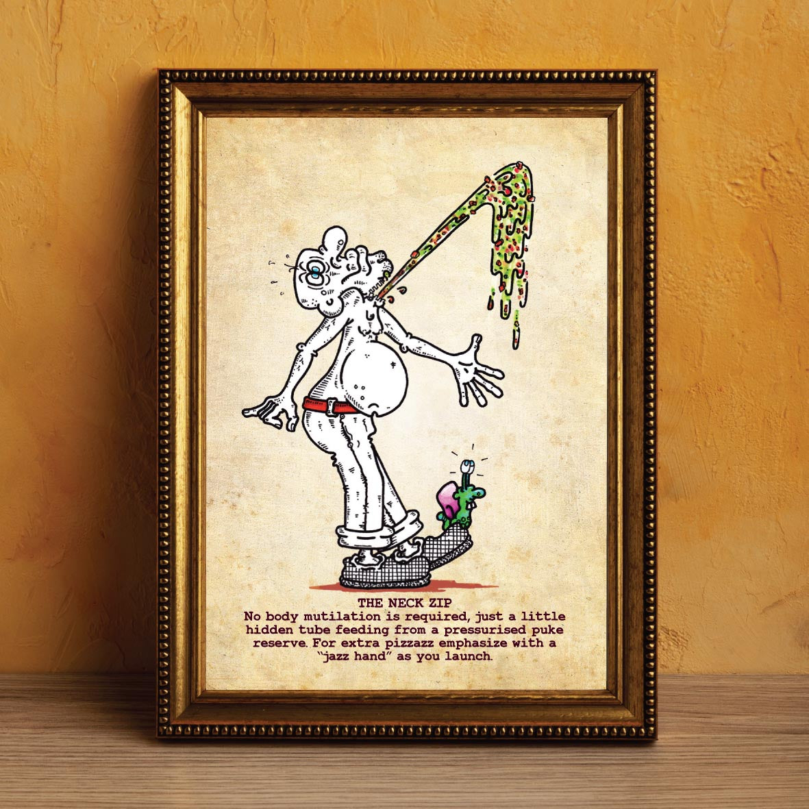 The Neck Zip Art Print