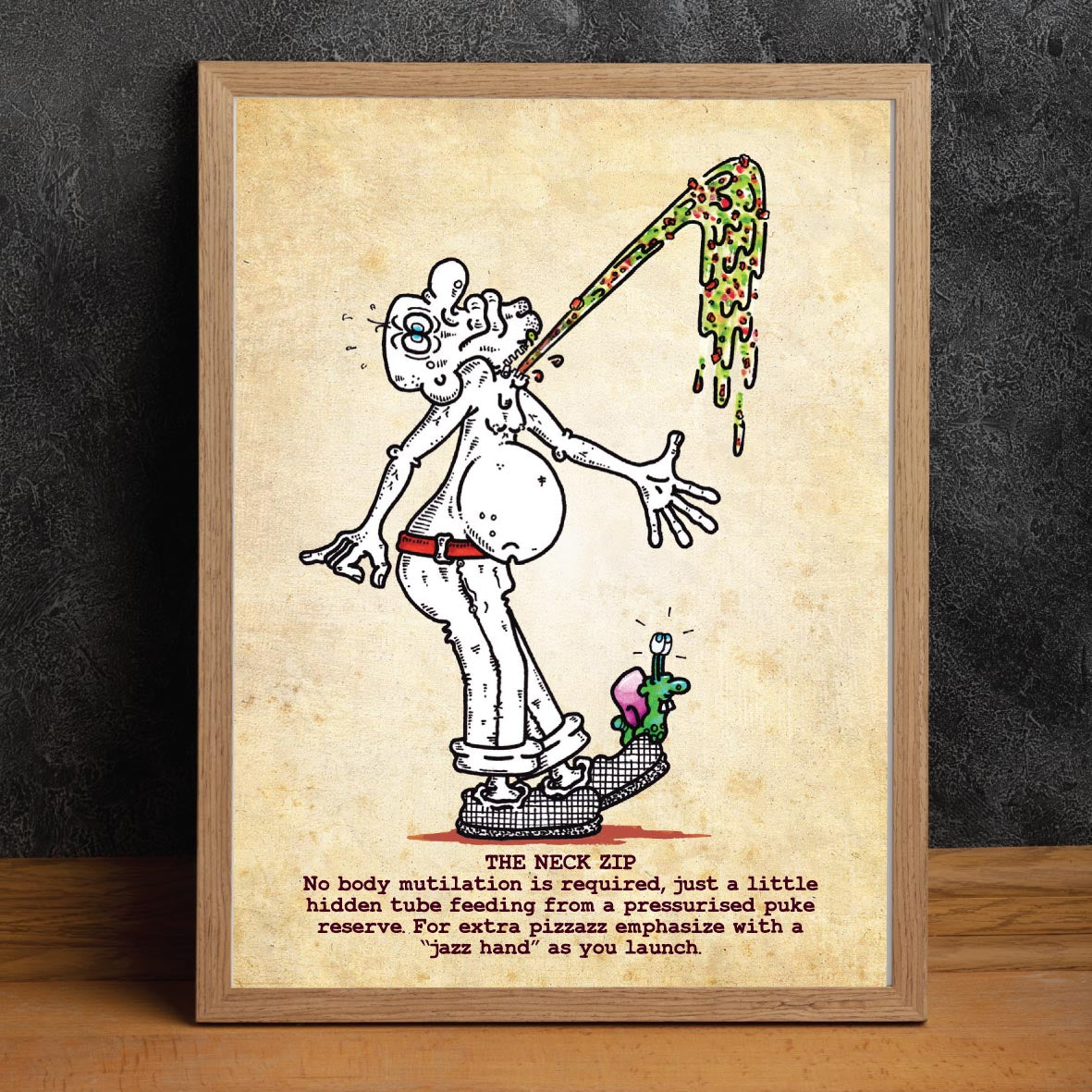 The Neck Zip Art Print