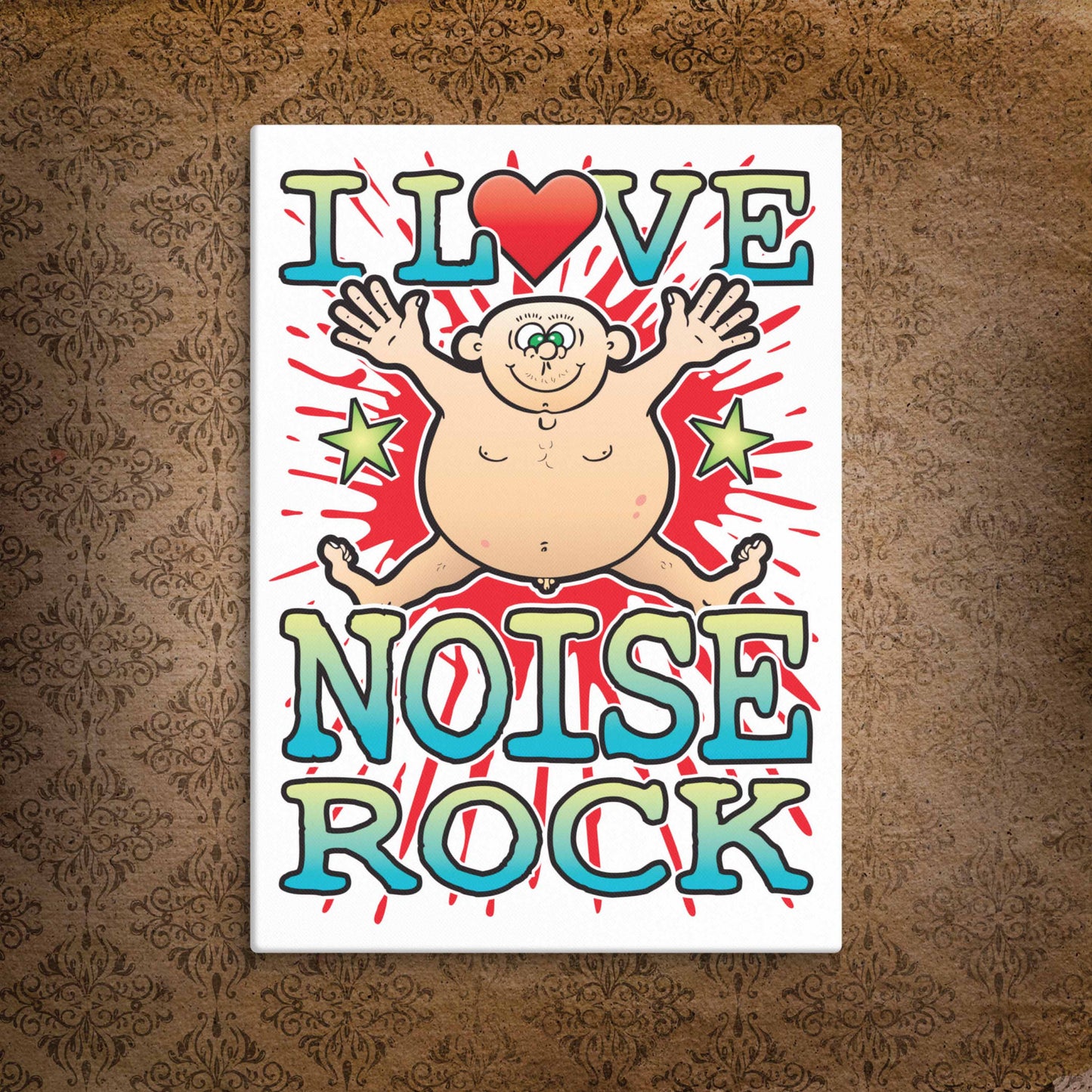 Noise Rock Canvas Print 30x40cm