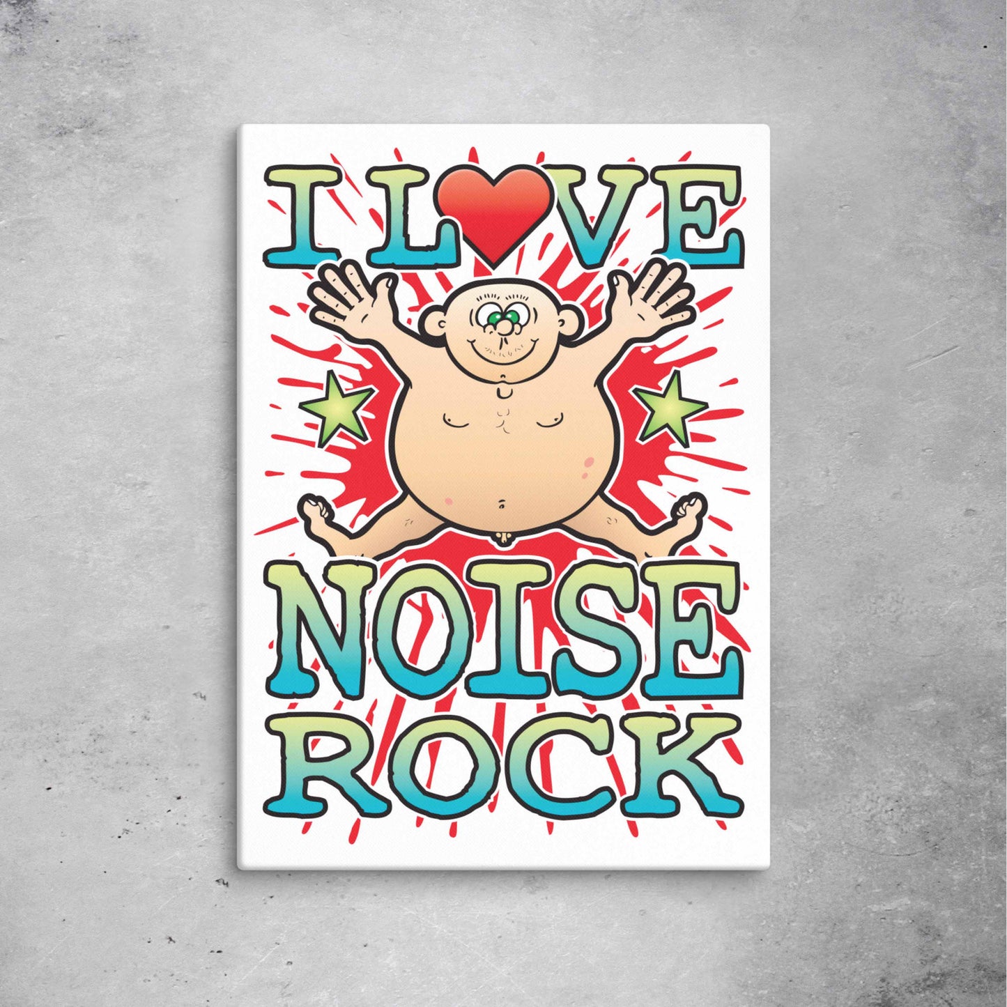 Noise Rock 51x71cm Canvas Print