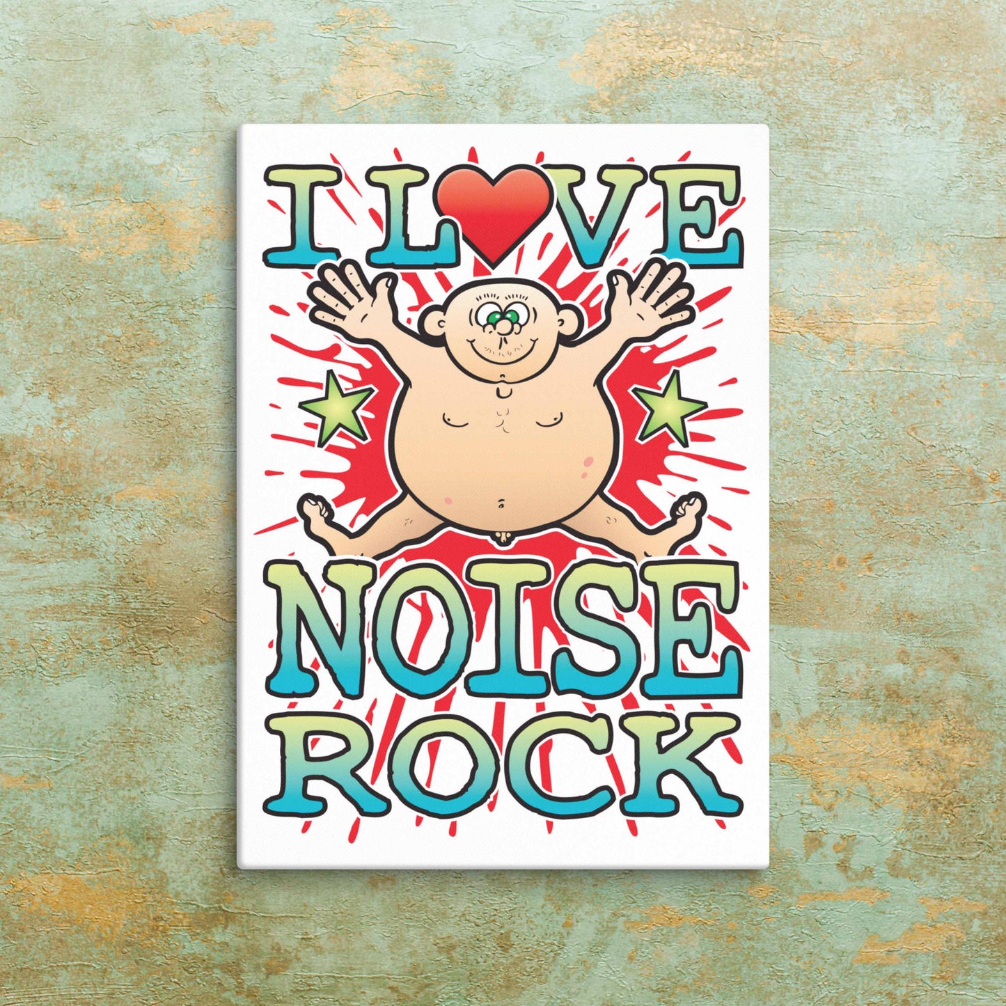 Noise Rock Canvas Print 30x40cm