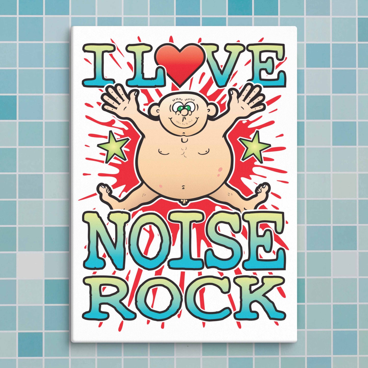 Noise Rock Canvas Print 30x40cm