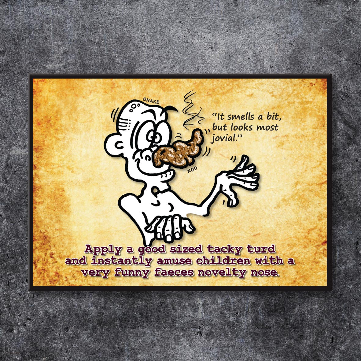 Comical Novelty Nose Cartoon Art Print