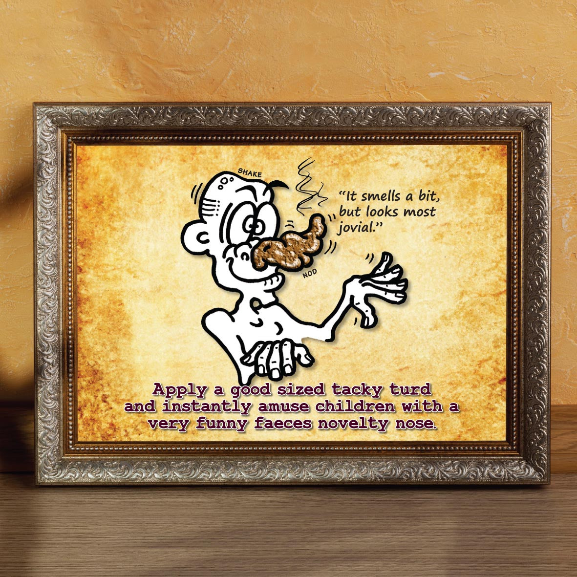 Comical Novelty Nose Cartoon Art Print