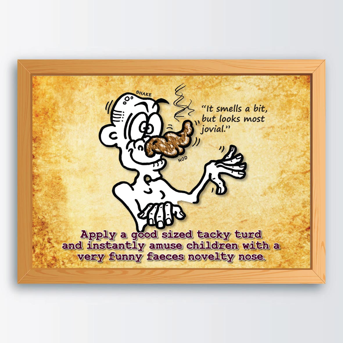 Comical Novelty Nose Cartoon Art Print