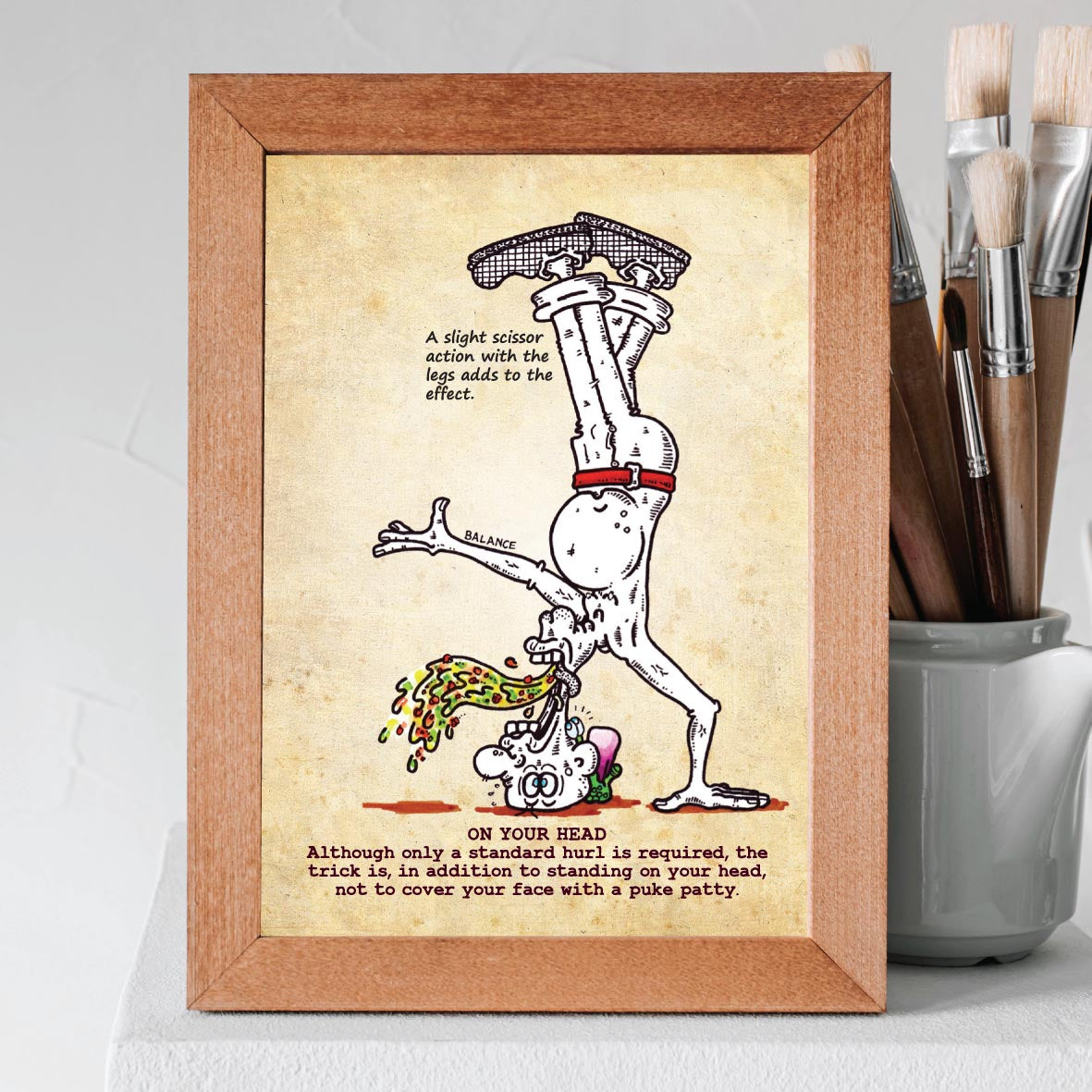 On Your Head Art Print